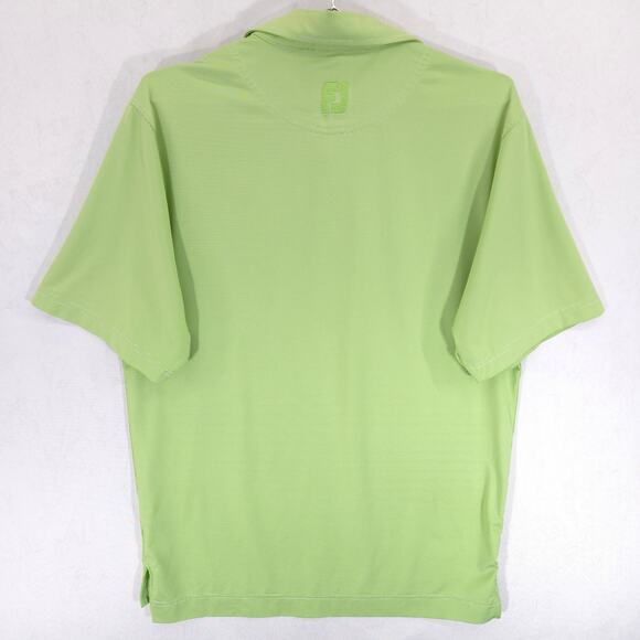 FootJoy Polo Mens Small Green Striped Performance Short Sleeve Taconic Golf Club - Picture 5 of 11